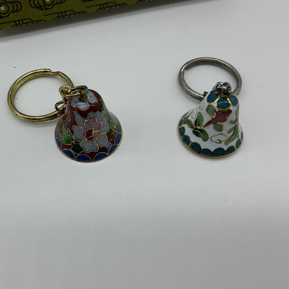 Jingfa Cloisonné bell keychain